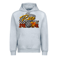 Heather Grey Race mom Mother's Day Urban Hoodie - FaDigitalArtStudio