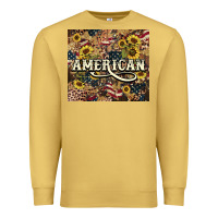 Antique Gold American tumbler 4th of july Premium Sweatshirt - HowdyJamesFarm