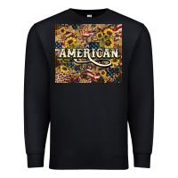 Black American tumbler 4th of july Premium Sweatshirt - HowdyJamesFarm