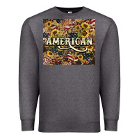 Charcoal Heather American tumbler 4th of july Premium Sweatshirt - HowdyJamesFarm