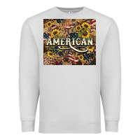 Dove Grey American tumbler 4th of july Premium Sweatshirt - HowdyJamesFarm
