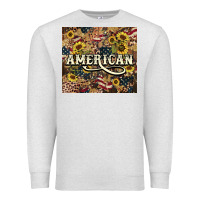 Oatmeal Heather American tumbler 4th of july Premium Sweatshirt - HowdyJamesFarm
