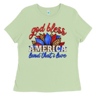 Matcha god bless america land that i love Ladies Tee - HRA Design Shop