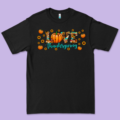 Love Thanksgiving Premium Tee Designed By Jahusdesignshop