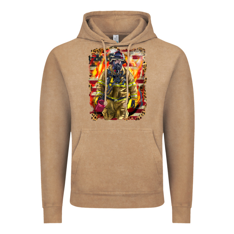 Firefighter Fire And American Vintage Hoodie by LillyAllenDesigns | Teevron
