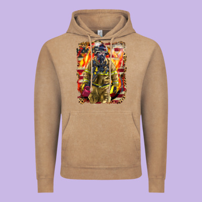 Firefighter Fire And American Vintage Hoodie Designed By Lillyallendesigns