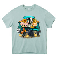 Arona farm truck farm animals Heavy Core Tee - FaDigitalArtStudio