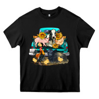 Black farm truck farm animals Heavy Core Tee - FaDigitalArtStudio