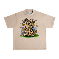 French Oak western floral bunny Urban Heavy Tee - MaliasSmallBusiness