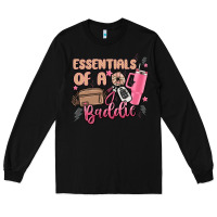 Black essentials of a baddie Long Sleeve Tee - MaliasSmallBusiness