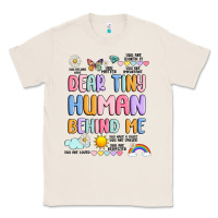 Natural dear tiny human behind me Classic Tee - JahusDesignShop