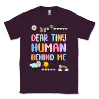 Plum dear tiny human behind me Classic Tee - JahusDesignShop