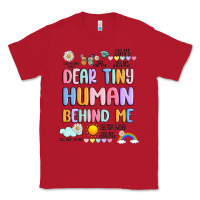 Red dear tiny human behind me Classic Tee - JahusDesignShop