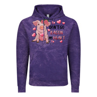 Cloud Purple Valentine's Day Don't Go Bacon My Heart Vintage Hoodie - RanaPortraitStore