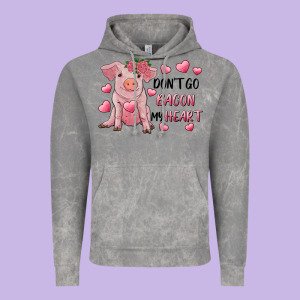 Valentine's Day Don't Go Bacon My Heart Vintage Hoodie Designed By Ranaportraitstore