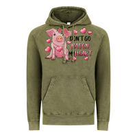 Vintage Olive Valentine's Day Don't Go Bacon My Heart Vintage Hoodie - RanaPortraitStore