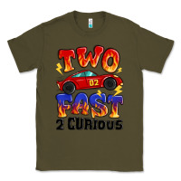 Army Green two fast two curious boys birthday racing car Classic Tee - MaliasSmallBusiness