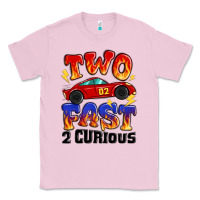 Bubblegum Pink two fast two curious boys birthday racing car Classic Tee - MaliasSmallBusiness