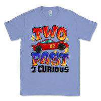 Colony Blue two fast two curious boys birthday racing car Classic Tee - MaliasSmallBusiness