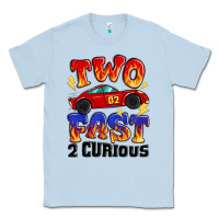 Two Fast Two Curious Boys Birthday Racing Car Classic Tee | Teevron