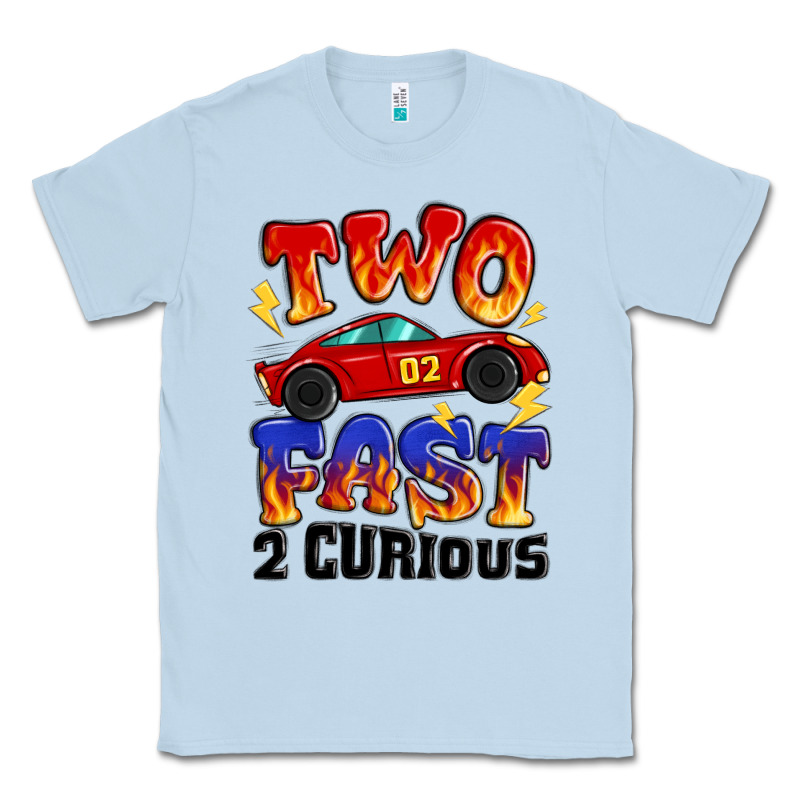 Two Fast Two Curious Boys Birthday Racing Car Classic Tee by MaliasSmallBusiness | Teevron