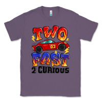 Lavender two fast two curious boys birthday racing car Classic Tee - MaliasSmallBusiness