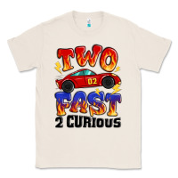 Natural two fast two curious boys birthday racing car Classic Tee - MaliasSmallBusiness