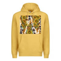 Antique Gold sunflowers with patterns Premium Hoodie - TumblerDesignByShophia