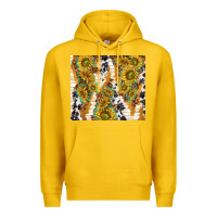 Lemon sunflowers with patterns Premium Hoodie - TumblerDesignByShophia