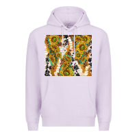 Lilac sunflowers with patterns Premium Hoodie - TumblerDesignByShophia