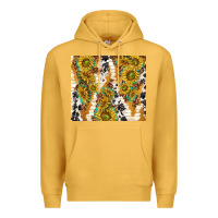 Mustard sunflowers with patterns Premium Hoodie - TumblerDesignByShophia