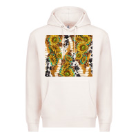 Pale Pink sunflowers with patterns Premium Hoodie - TumblerDesignByShophia