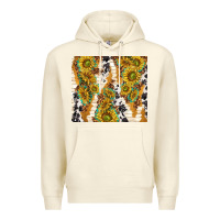 Sandshell sunflowers with patterns Premium Hoodie - TumblerDesignByShophia