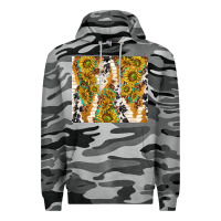 Slate Camo sunflowers with patterns Premium Hoodie - TumblerDesignByShophia