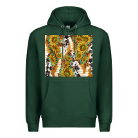 Sports Green sunflowers with patterns Premium Hoodie - TumblerDesignByShophia