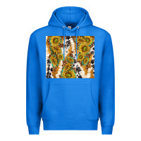 True Royal sunflowers with patterns Premium Hoodie - TumblerDesignByShophia