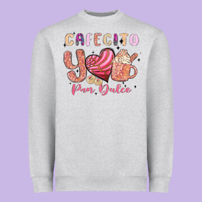 Cafecito Y Pan Dulce Heavyweight Sweatshirt Designed By Maliassmallbusiness