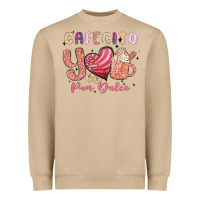 Mushroom cafecito y pan dulce Heavyweight Sweatshirt - MaliasSmallBusiness