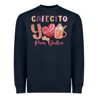Navy cafecito y pan dulce Heavyweight Sweatshirt - MaliasSmallBusiness