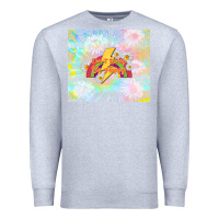 Heather Grey don't worry be happy Premium Sweatshirt - TumblerDesignByShophia