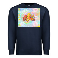 Navy don't worry be happy Premium Sweatshirt - TumblerDesignByShophia