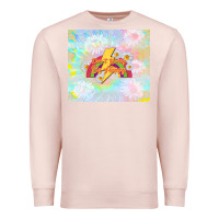 Pale Pink don't worry be happy Premium Sweatshirt - TumblerDesignByShophia