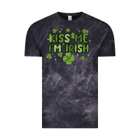Cloud Black kiss me i'm irish Vintage Tee - MaliasSmallBusiness