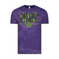 Cloud Purple kiss me i'm irish Vintage Tee - MaliasSmallBusiness