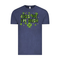 Vintage Denim kiss me i'm irish Vintage Tee - MaliasSmallBusiness