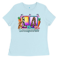Baby Blue louisiana easter dady Ladies Tee - RacoonDesign