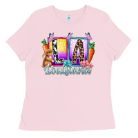 Bubblegum Pink louisiana easter dady Ladies Tee - RacoonDesign