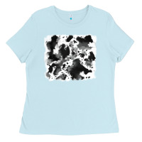 Baby Blue cowhide 5 Ladies Tee - RanaPortraitStore