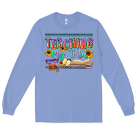 Colony Blue teaching my tribe Long Sleeve Tee - NancyCooperArtShop