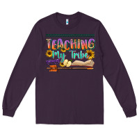 Plum teaching my tribe Long Sleeve Tee - NancyCooperArtShop